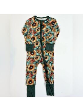 Bamboo Sunflower Print Kids Sleeper